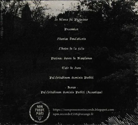 Litanie — In Nomine Humana, Tenebris, back cover