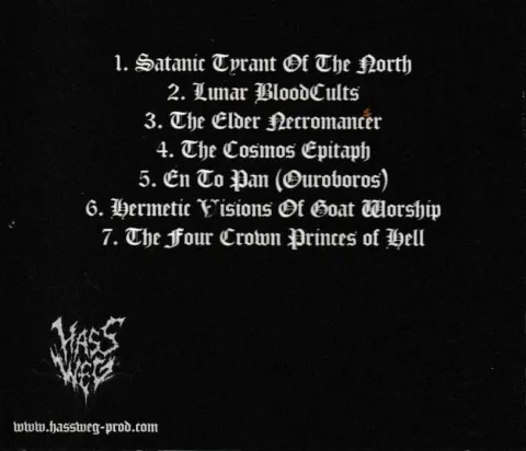 Lykaionas — Luciferian Fullmoon Necromancy, back cover